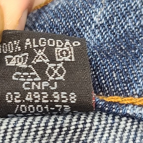 VIA DUTTUS 20" Brazilian Denim Blue Jean Skirt Womens Size 0 NWT - Picture 6 of 11